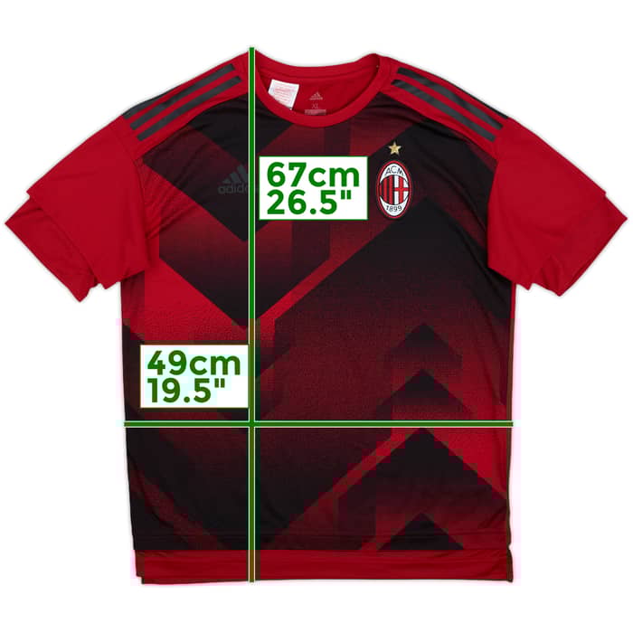 2017-18 AC Milan adidas Training Shirt - 8/10 - (XL.Boys)