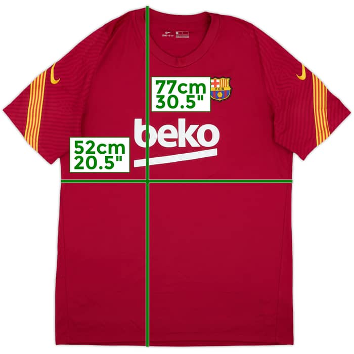 2020-21 Barcelona Nike Training Shirt - 8/10 - (L)