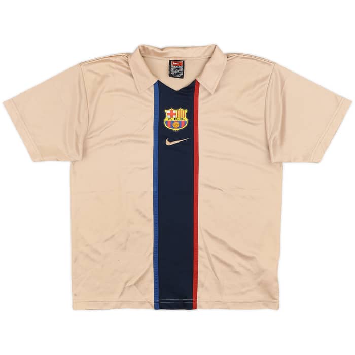 2001-03 Barcelona Away Shirt Saviola #7 - 5/10 - (L.Boys)