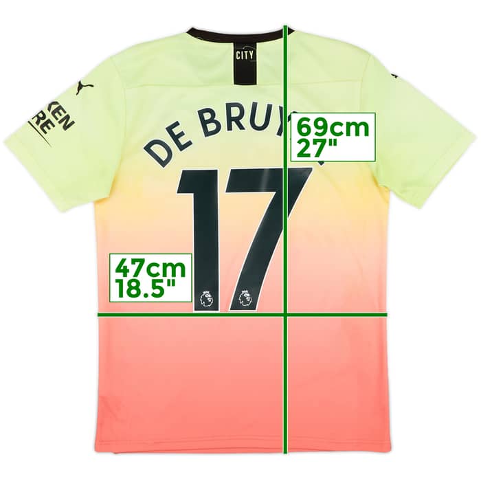 2019-20 Manchester City Third Shirt De Bruyne #17 - 8/10 - (S)