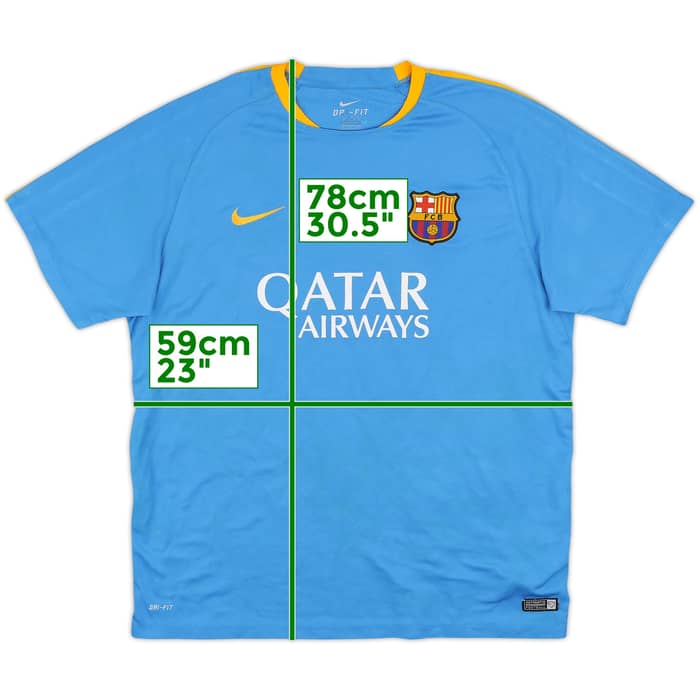 2015-16 Barcelona Nike Training Shirt - 7/10 - (XXL)