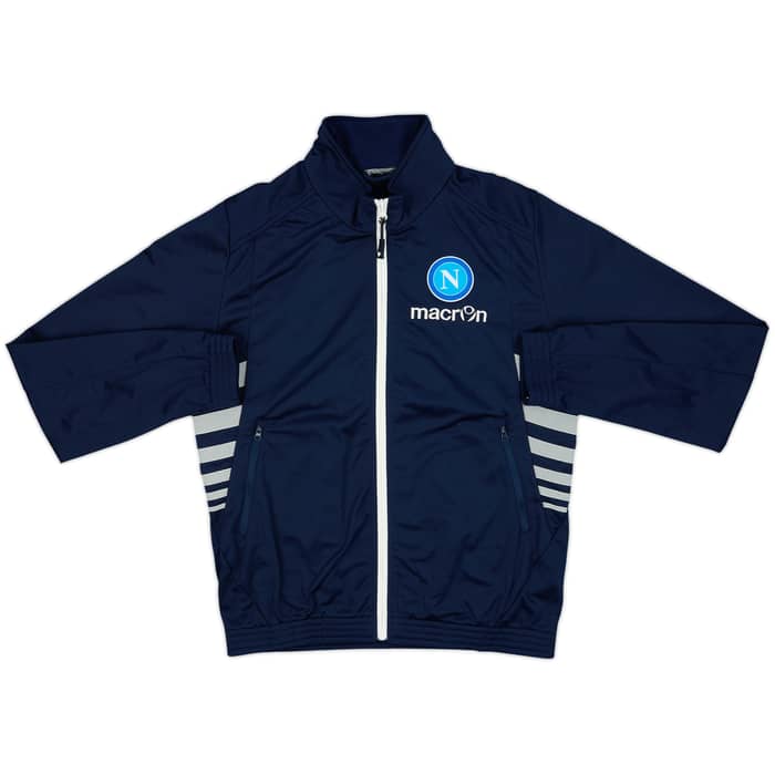 2014-15 Napoli Macron Full Tracksuit - 8/10 - (S)