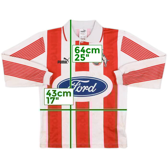 1995-96 FC Koln Home Shirt - 6/10 - (Y)