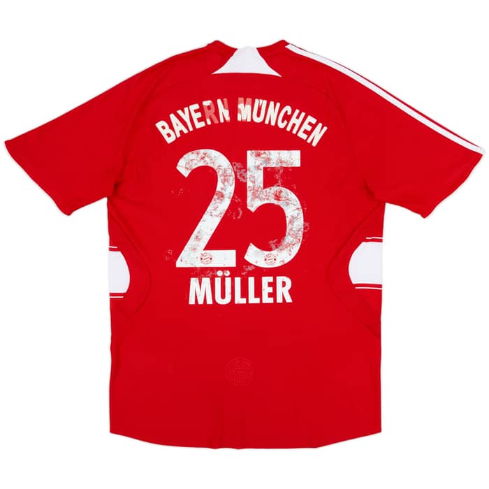 2008-09 Bayern Munich Home Shirt Muller #25 - 4/10 - (M)