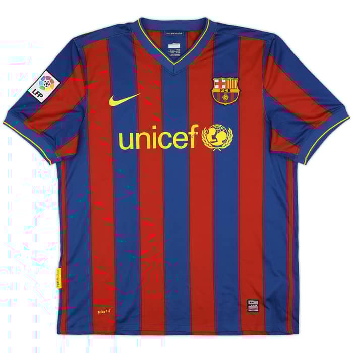 2009-10 Barcelona Home Shirt A.Iniesta #8 - 4/10 - (L)
