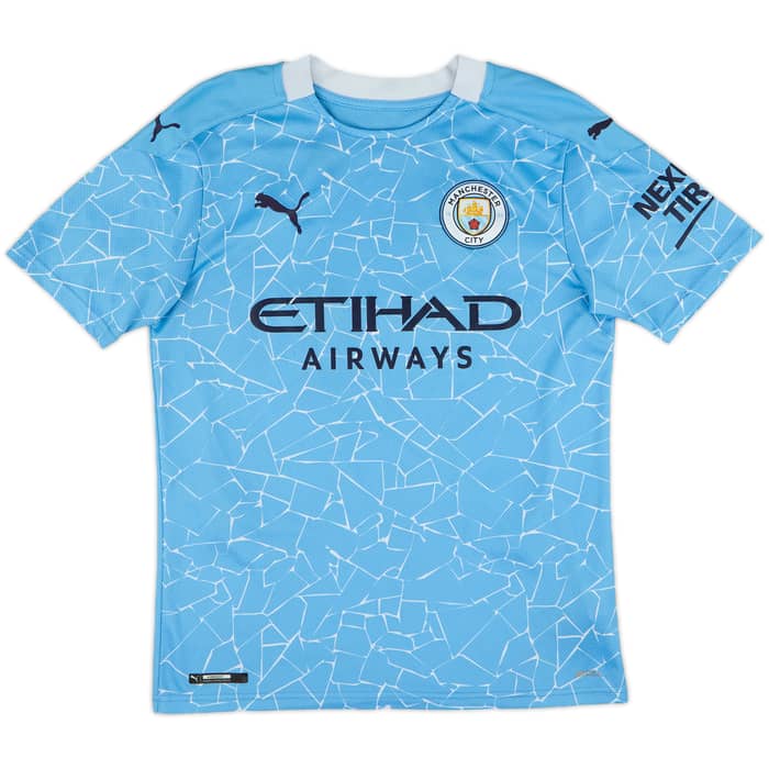 2020-21 Manchester City Home Shirt De Bruyne #17 - 9/10 - (S)