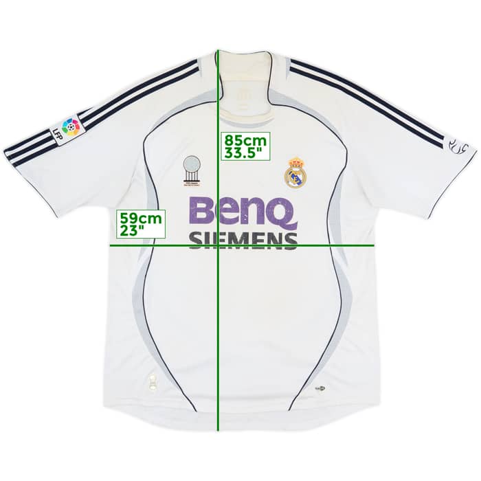 2006-07 Real Madrid Home Shirt - 4/10 - (XL)