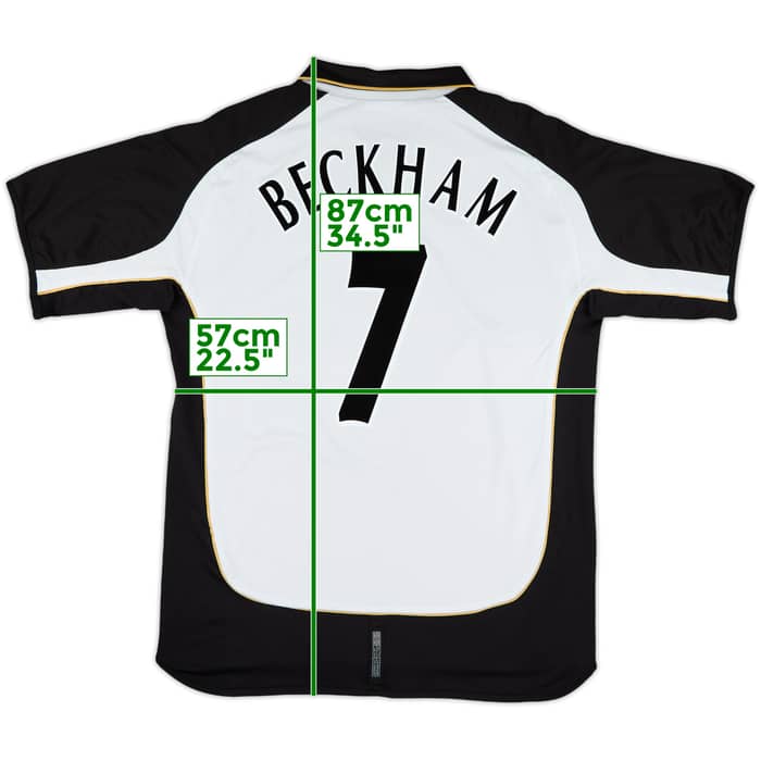 2001-02 Manchester United Centenary Away/Third Shirt Beckham #7 - 4/10 - (XL)