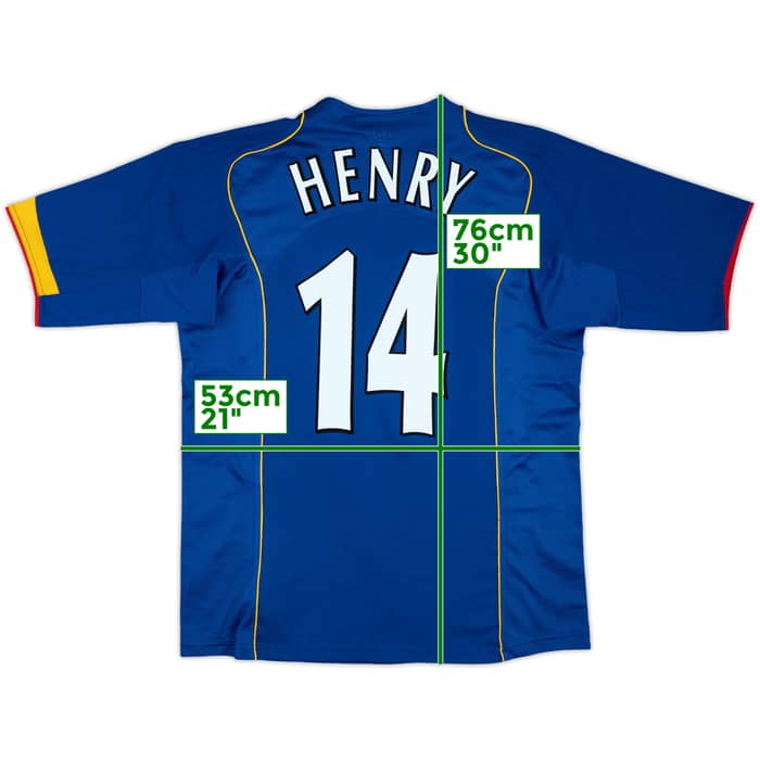 2004-06 Arsenal Away Shirt Henry #14 - 8/10 - (L)