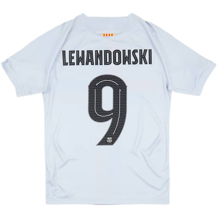 2022-23 Barcelona Third Shirt Lewandowski #9 - 7/10 - (S)