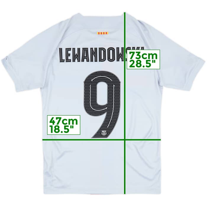 2022-23 Barcelona Third Shirt Lewandowski #9 - 7/10 - (S)
