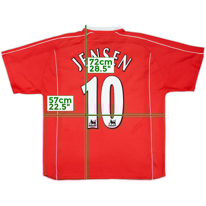 2002-03 Charlton Home Shirt Jensen #10 - 9/10 - (L)