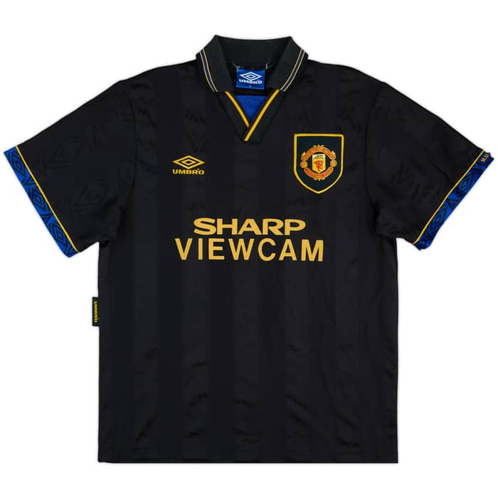 1993-95 Manchester United Away Shirt Cantona #7 - 9/10 - (M)