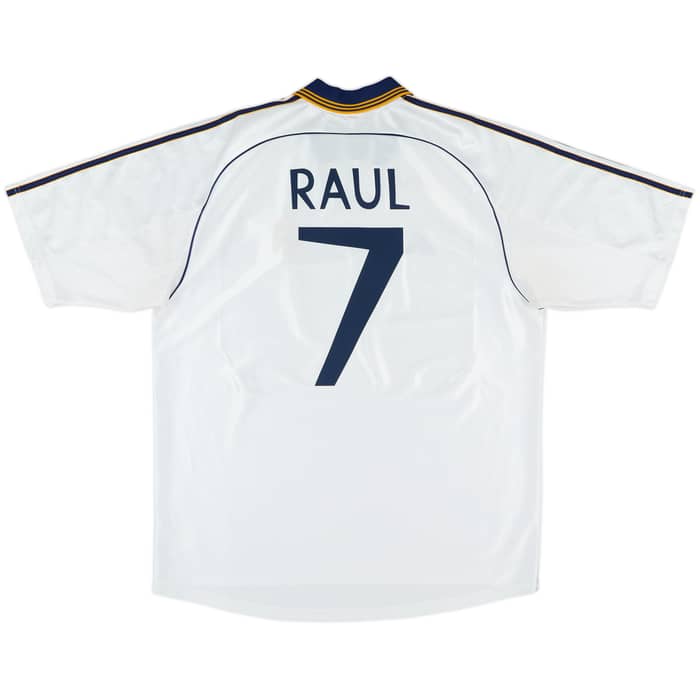1998-00 Real Madrid Home Shirt Raul #7 - 8/10 - (XL)