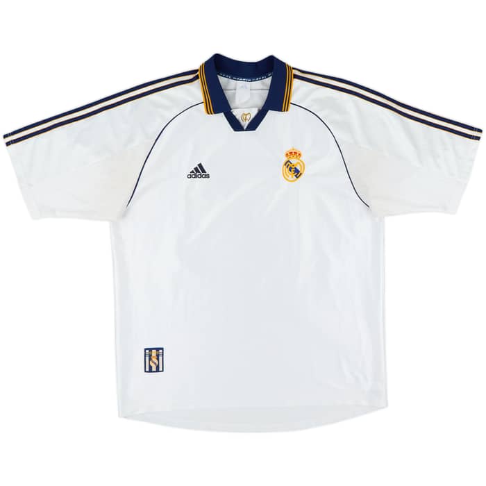 1998-00 Real Madrid Home Shirt Raul #7 - 8/10 - (XL)