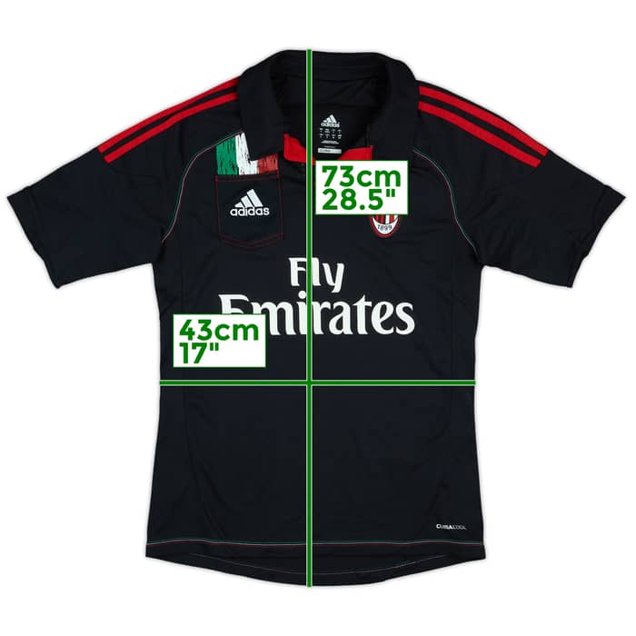 2012-13 AC Milan Third Shirt - 7/10 - (S)