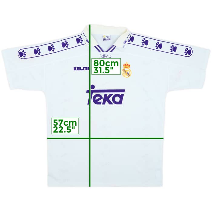 1994-96 Real Madrid Home Shirt - 6/10 - (XL)