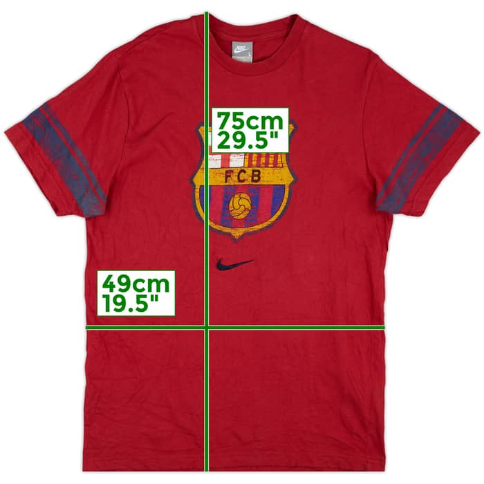 2008-09 Barcelona Nike Graphic Tee - 10/10 - (L)
