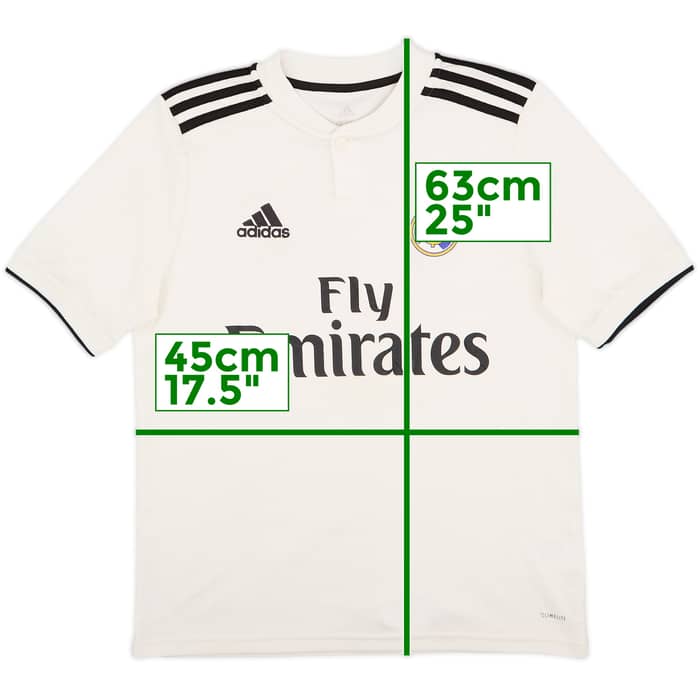 2018-19 Real Madrid Home Shirt - 8/10 - (L.Boys)