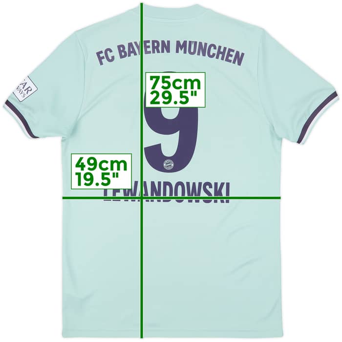 2018-19 Bayern Munich Away Shirt Lewandowski #9 - 9/10 - (M)