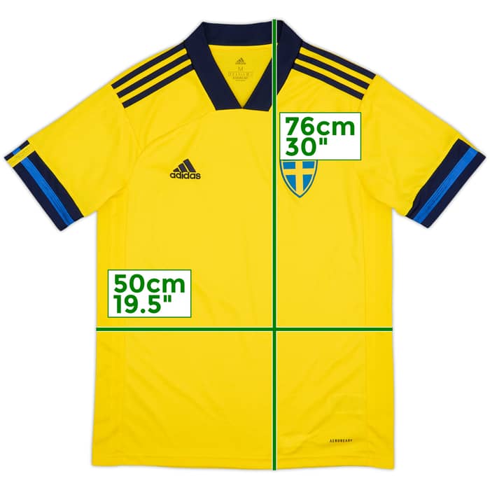 2020-21 Sweden Home Shirt - 8/10 - (M)