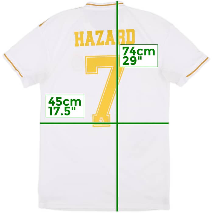 2019-20 Real Madrid Home Shirt Hazard #7 - 8/10 - (S)
