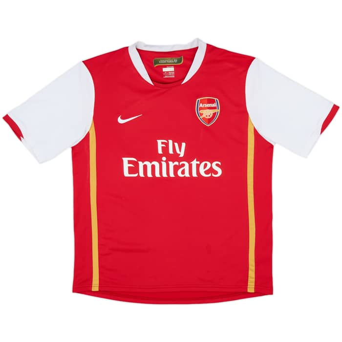 2006-08 Arsenal Home Shirt - 8/10 - (XL.Boys)