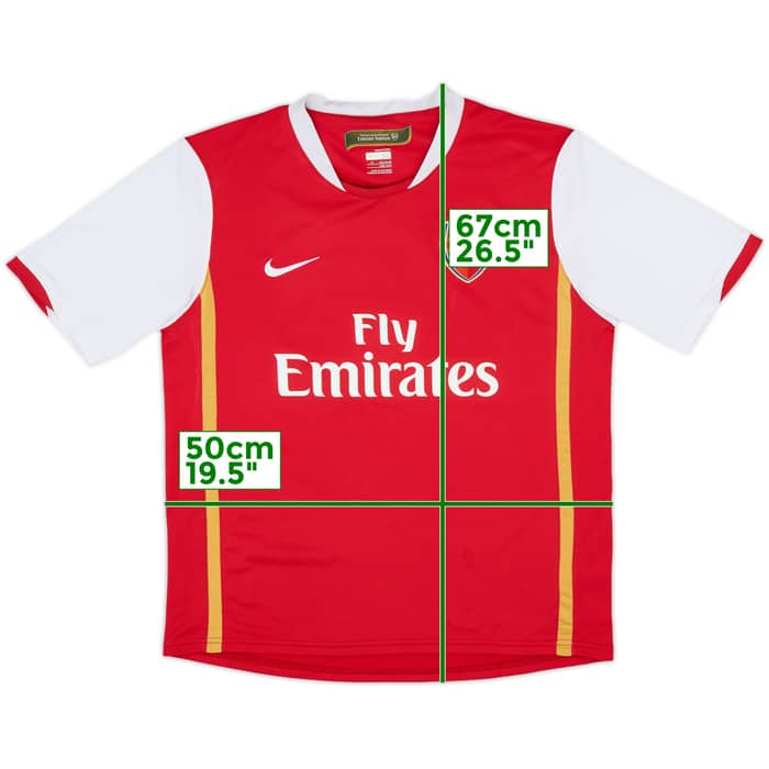 2006-08 Arsenal Home Shirt - 8/10 - (XL.Boys)