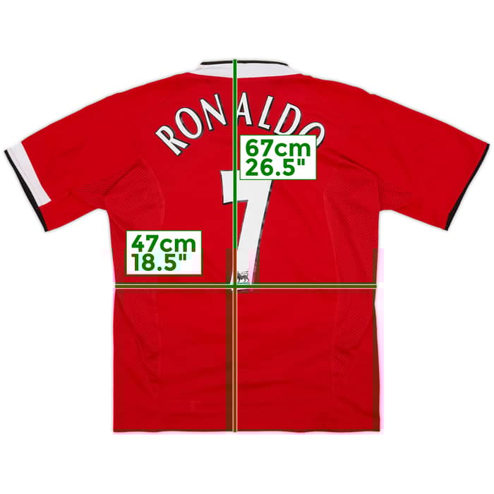 2004-06 Manchester United Home Shirt Ronaldo #7 - 8/10 - (S)