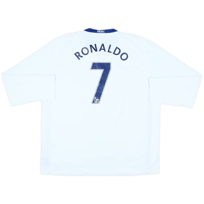 2008-10 Manchester United Away L/S Shirt Ronaldo #7 - 8/10 - (XXL)