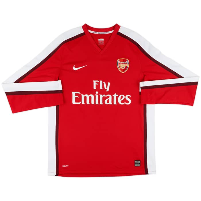 2008-10 Arsenal Home L/S Shirt Fabregas #4 - 9/10 - (M)