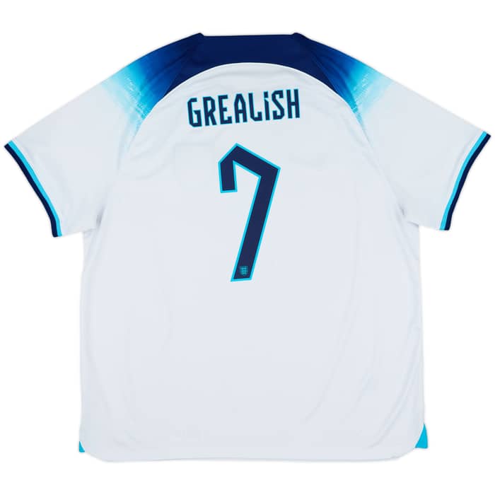 2022-23 England Home Shirt Grealish #7 - 8/10 - (XXL)
