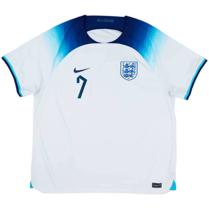 2022-23 England Home Shirt Grealish #7 - 8/10 - (XXL)