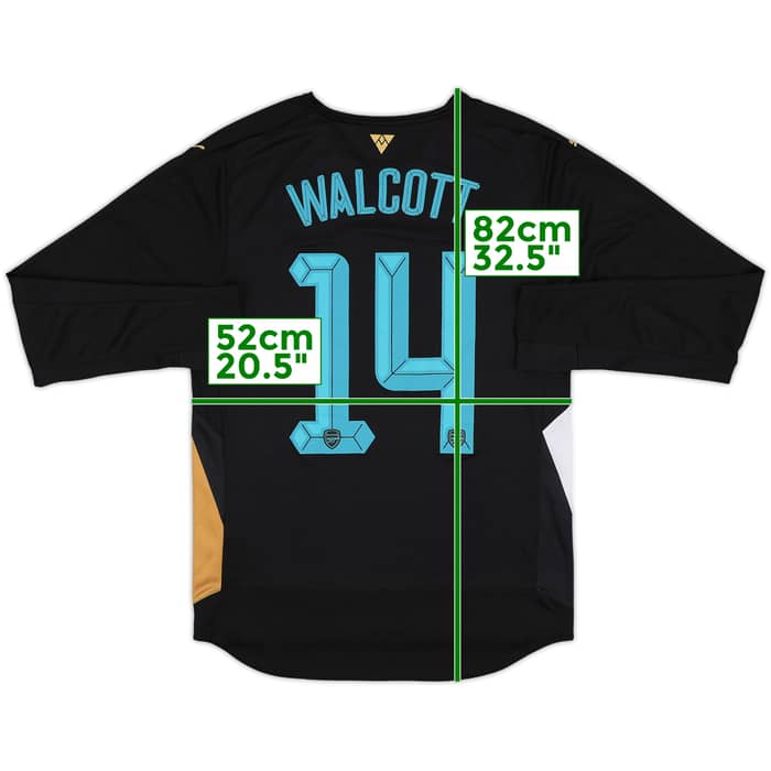 2015-16 Arsenal Third L/S Shirt Walcott#14 - 8/10 - (S)
