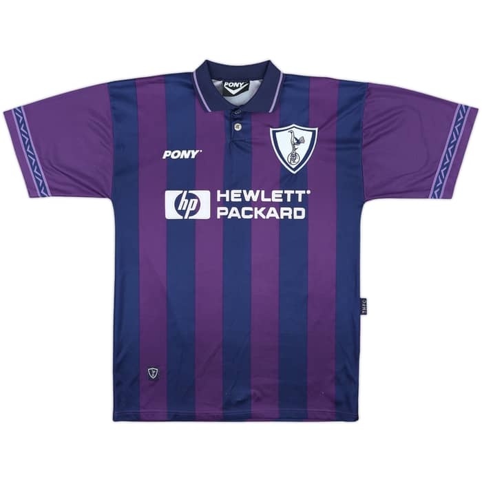 1995-97 Tottenham Away Shirt Sheringham #10 - 8/10 - (M)