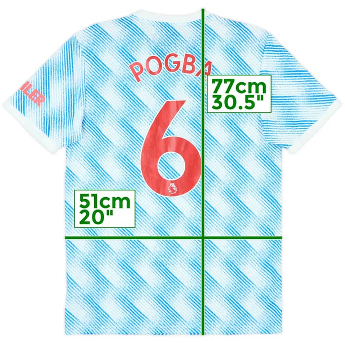 2021-22 Manchester United Away Shirt Pogba #6 - 8/10 - (M)