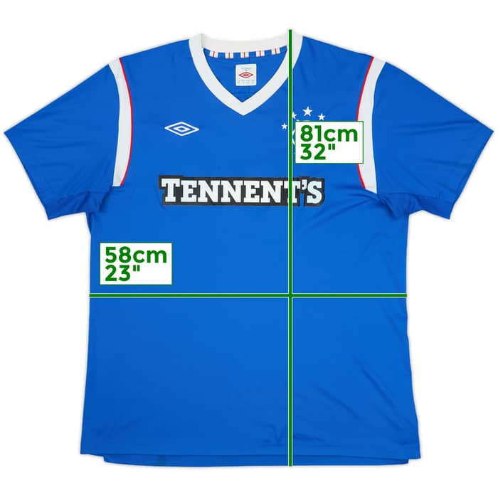 2011-12 Rangers Home Shirt - 8/10 - (XL)