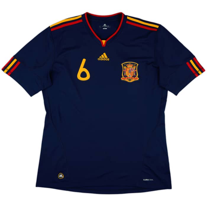2010-11 Spain Away Shirt A.Iniesta #6 - 8/10 - (XL)