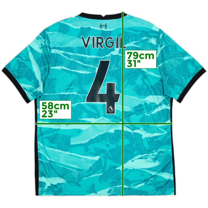 2020-21 Liverpool Away Shirt Virgil #4 - 10/10 - (XL)
