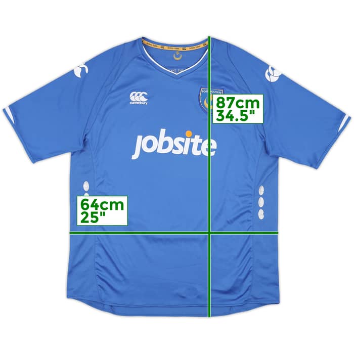 2009-10 Portsmouth Home Shirt - 7/10 - (XL)