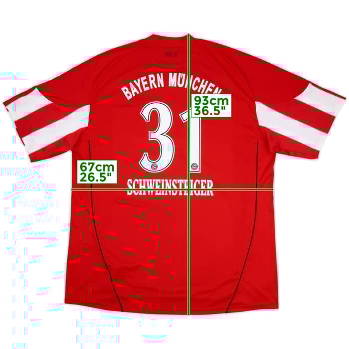 2010-11 Bayern Munich Home Shirt Schweinsteiger #31 - 7/10 - (3XL)