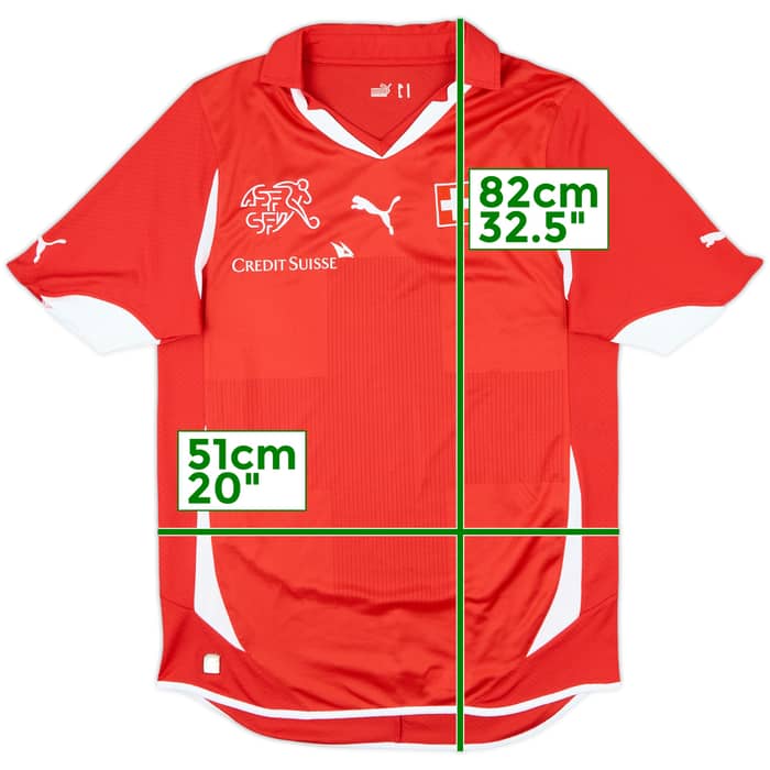 2010-11 Switzerland Home Shirt - 7/10 - (M)