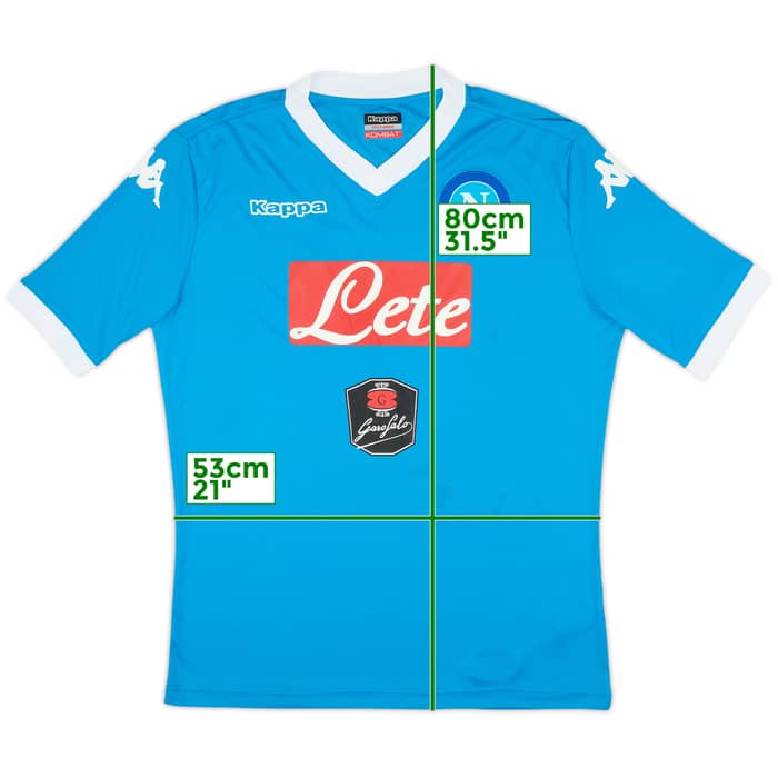 2015-16 Napoli Basic Home Shirt - 8/10 - (3XL)