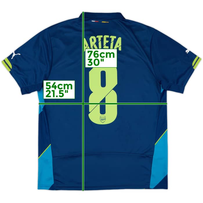2014-15 Arsenal Third Shirt Arteta #8 - 8/10 - (L)