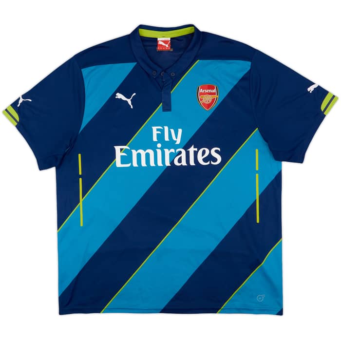 2014-15 Arsenal Third Shirt Arteta #8 - 9/10 - (XXL)