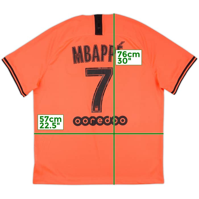 2019-20 Paris Saint-Germain Away Shirt Mbappe #7 - 7/10 - (XL)