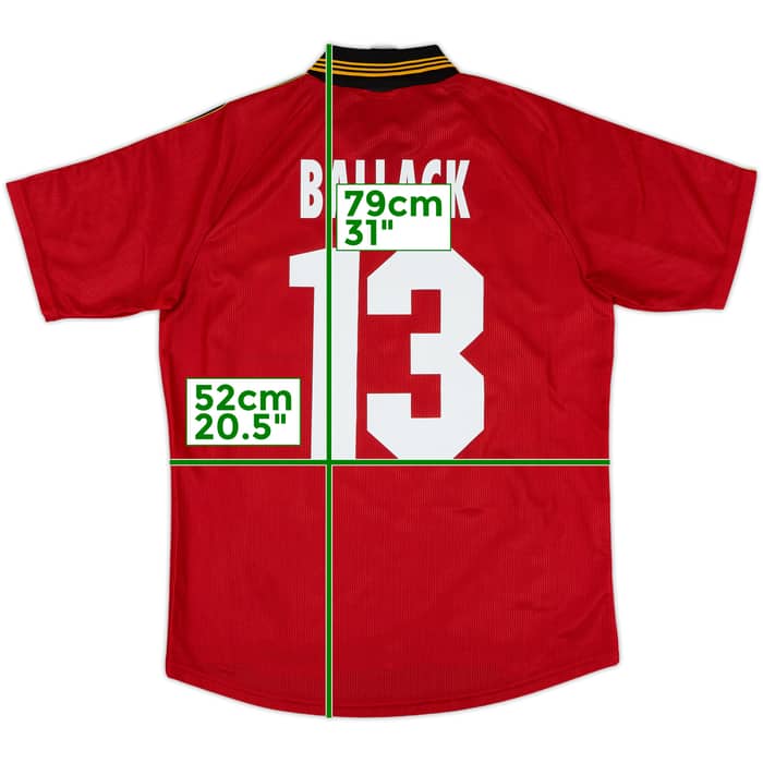 1998-00 Bayer Leverkusen Home Shirt Ballack #13 - 8/10 - (M)