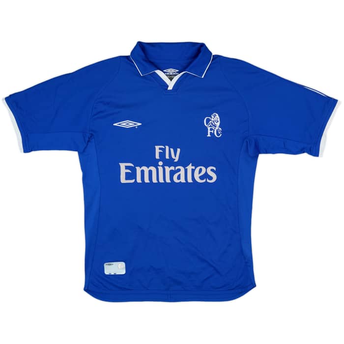 2001-03 Chelsea Home Shirt Zola #25 - 8/10 - (S)