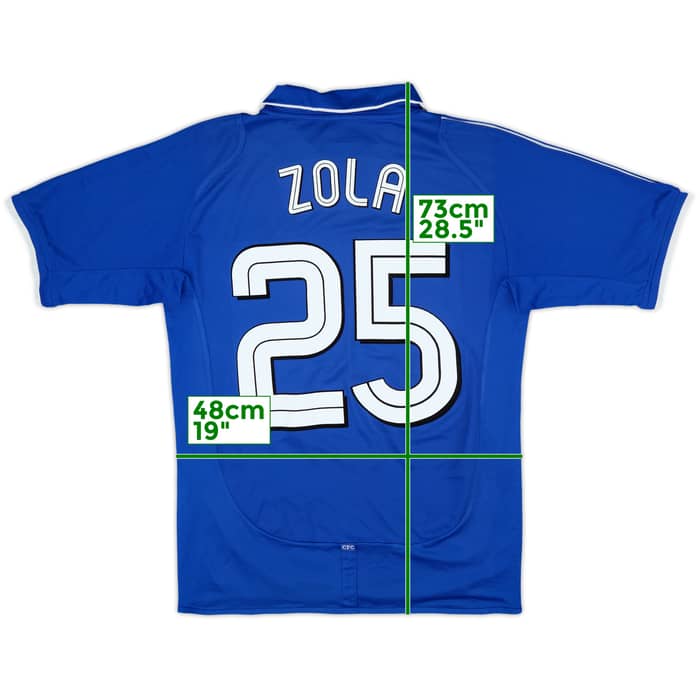 2001-03 Chelsea Home Shirt Zola #25 - 8/10 - (S)