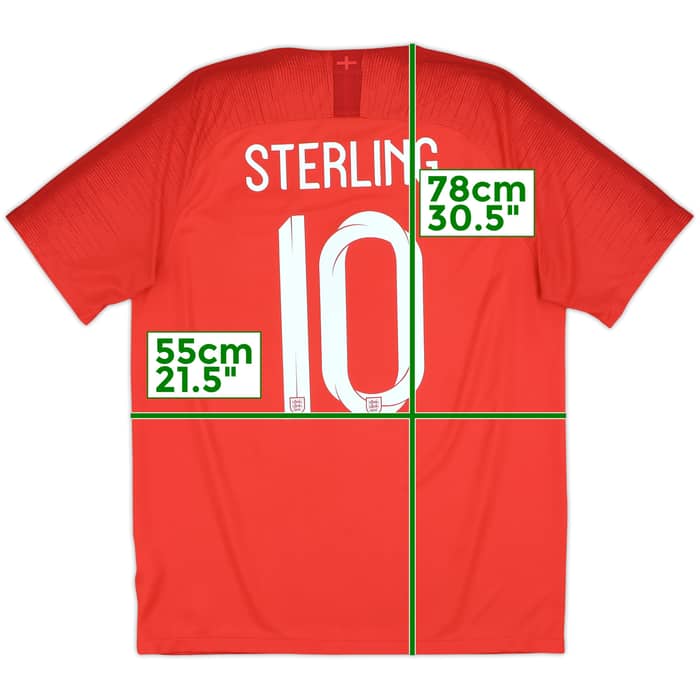 2018-19 England Away Shirt Sterling #10 - 10/10 - (L)